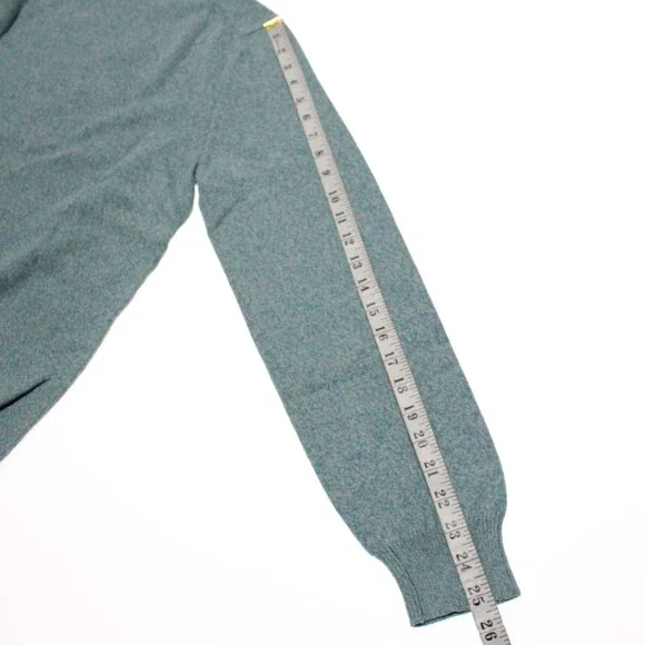 Luciano Barbera NWT Crew Neck Sweater Size 50 (US M) in Blue Cotton & Linen